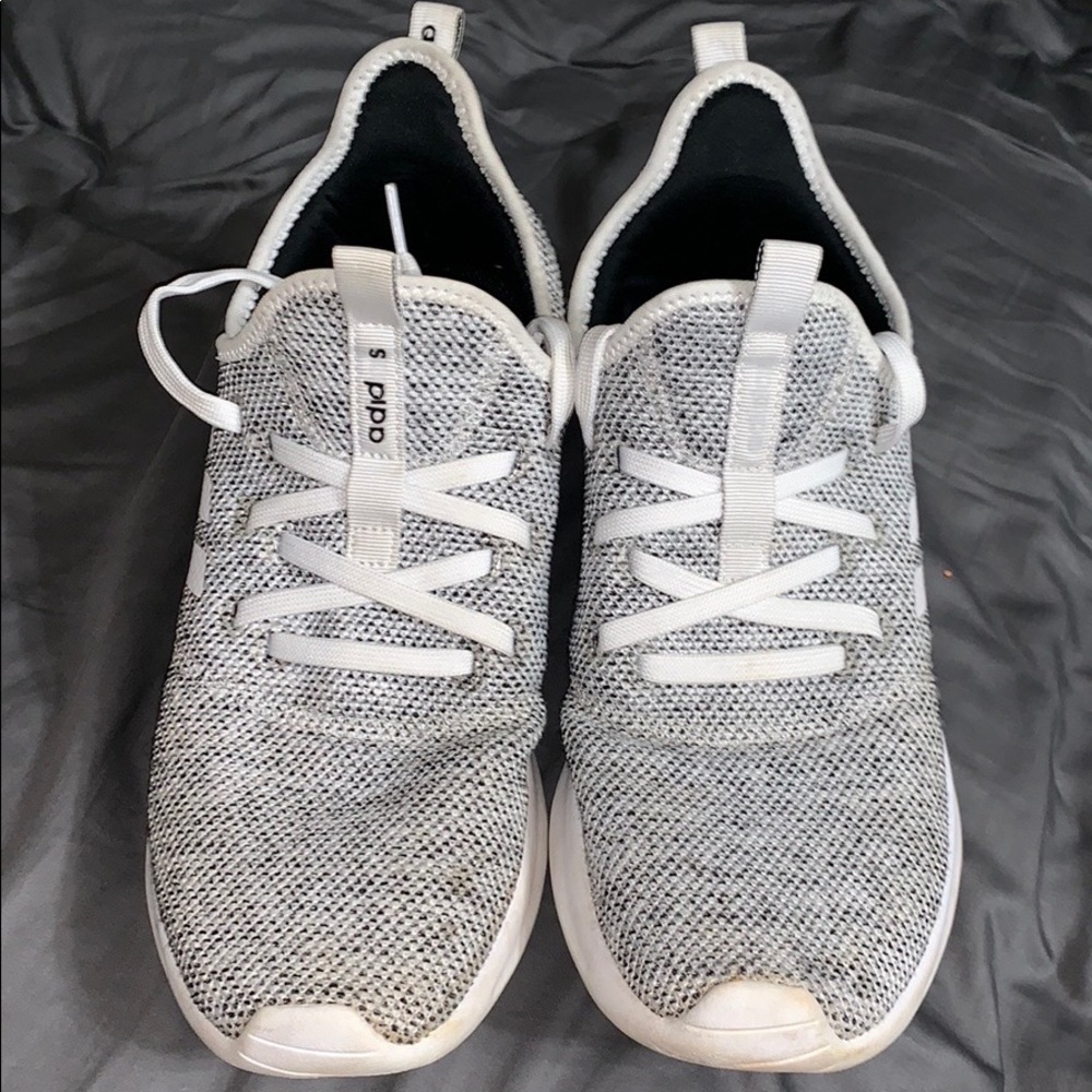 Black and white adidas